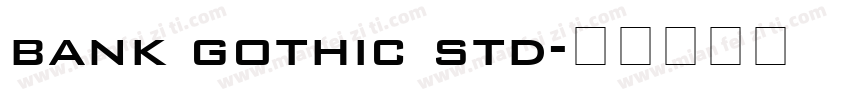 bank gothic std字体转换